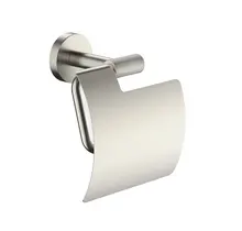 Toiletrolhouder met klep Grip Geborsteld Staal