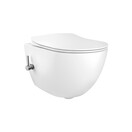 Hangtoilet met Bidet Randloos met geïntegreerd Koud kraan incl. softclose toiletbril