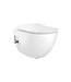 Hangtoilet met Bidet Randloos met geïntegreerd Koud kraan incl. softclose toiletbril