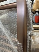 Handdoekradiator 160x60cm Geborsteld Koper - 557 Watt Midden aansluiting