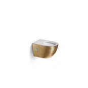 Hangtoilet met geintegreerde bidetkraan Luccio Mat Goud - excl. wc-bril