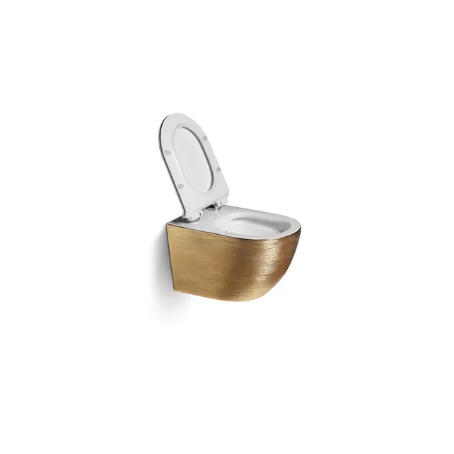Hangtoilet Luccio Mat Goud - excl. wc-bril