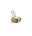 Hangtoilet Luccio Mat Goud - excl. wc-bril