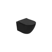 Hangtoilet Luccio Mat Zwart - excl. wc-bril