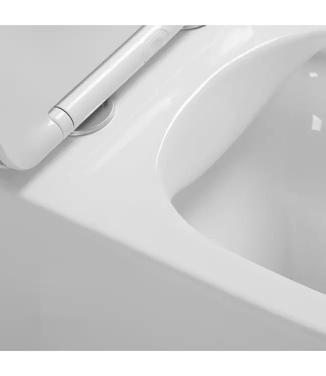 Hangtoilet Luccio Glans Wit - excl. wc-bril