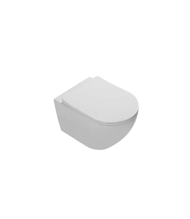 Hangtoilet Luccio Glans Wit - excl. wc-bril