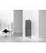 Inloopdouche Douchewand Curvy Zwart met rookglas 120cm 8mm veiligheidsglas met anti-kalk