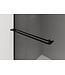 Inloopdouche Douchewand Curvy Zwart met rookglas 120cm 8mm veiligheidsglas met anti-kalk