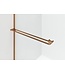 Inloopdouche Douchewand Curvy Geborsteld Koper met rookglas 120cm 8mm veiligheidsglas met anti-kalk