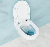Hangtoilet met bidet Nora Wit - Randloos Tornado Flush - Excl. wc-bril