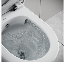 Hangtoilet met bidet Nora Wit - Randloos Tornado Flush - Excl. wc-bril