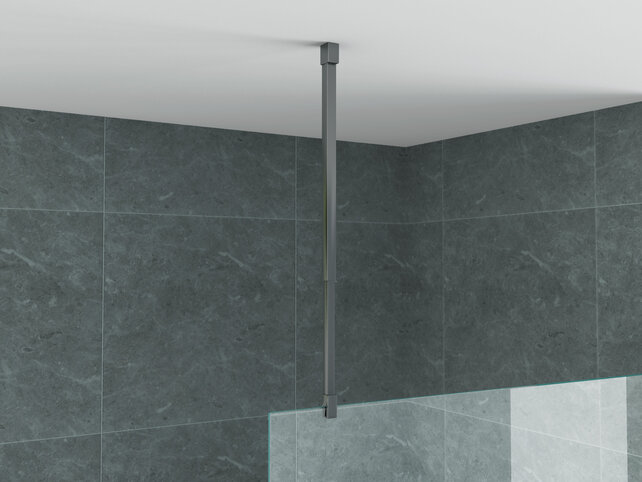 Stabilisatiestang Verstelbare Plafondsteun Gunmetal (43-80 cm)