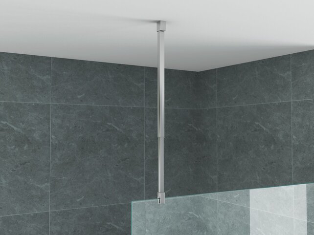 Stabilisatiestang Verstelbare Plafondsteun Chroom (43-80 cm)