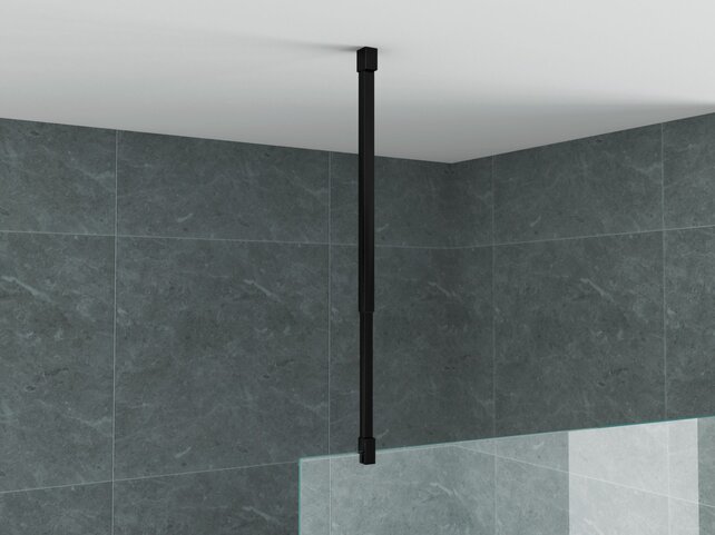 Stabilisatiestang Verstelbare Plafondsteun Mat Zwart (43-80 cm)