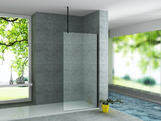 Stabilisatiestang Verstelbare Plafondsteun Mat Zwart (43-80 cm)