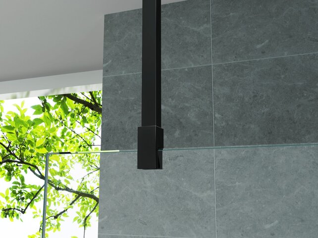 Stabilisatiestang Verstelbare Plafondsteun Mat Zwart (43-80 cm)