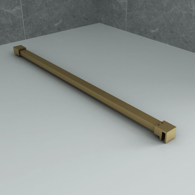 Stabilisatiestang Douchewand Inkortbaar 100cm – Geborsteld Goud