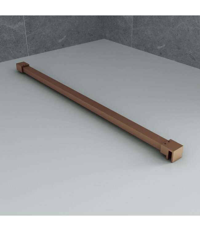Stabilisatiestang Douchewand Inkortbaar 120cm – Geborsteld Koper