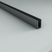Muurprofiel voor Douchewand Gunmetal 200cm - Geschikt voor 8mm