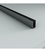 ALONI Muurprofiel voor Douchewand Gunmetal 200cm - Geschikt voor 8mm