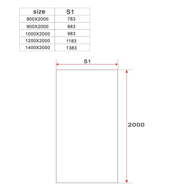 Douchewand Aloni ECO 80cm - 8mm Veiligheidsglas Nano-coating - Zonder profielset