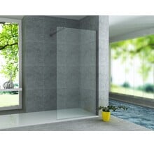 Douchewand Aloni ECO 140cm - 8mm Veiligheidsglas Nano-coating - Zonder profielset