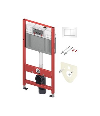 TECE Inbouwreservoir TECEbase ECO Inbouwframe voor Hangtoilet incl. Bedieningspaneel Wit