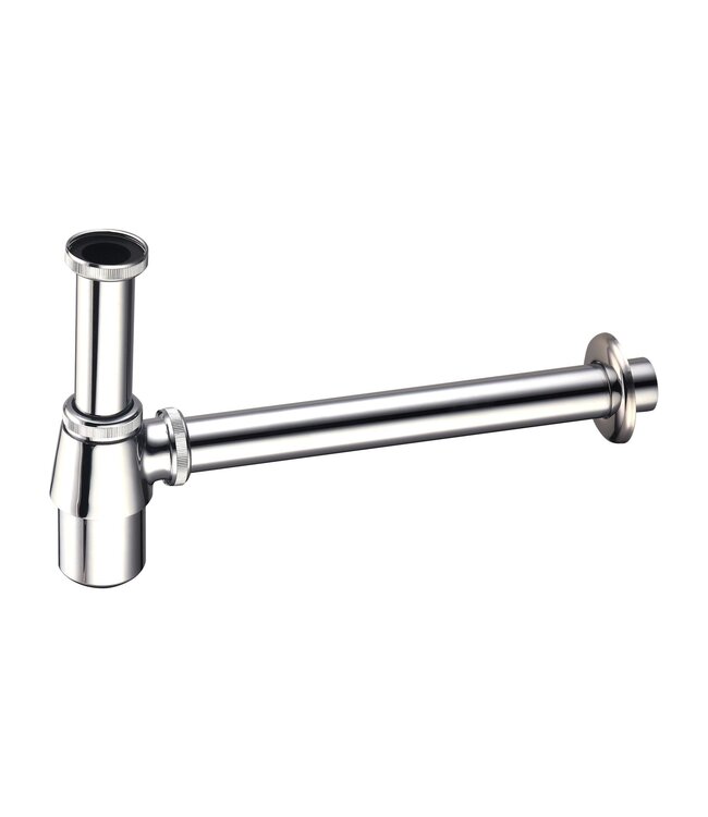Bekersifon Chroom Sifon Metaal 5/4 ø32-33cm afvoersifon wastafel