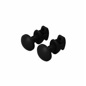 Handdoekhaak Radiator Rond Zwart