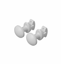 Handdoekhaak Radiator Rond Wit