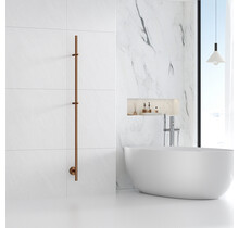 Elektrische Staaf Handdoekradiator Callista Geborsteld Brons koper 60 Watt