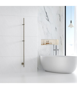 Wiesbaden Elektrische Staaf Handdoekradiator Callista Geborsteld Staal 60 Watt