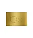 DutchLine Bedieningspaneel Vega Geborsteld Goud PVD-Gecoat - Geschikt voor Geberit UP320 - 720 inbouwreservoir