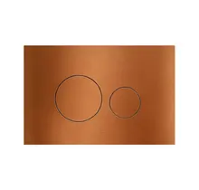 Bedieningspaneel Vega Geborsteld Brons Koper PVD-Gecoat - Geschikt voor Geberit UP320 - 720 inbouwreservoir