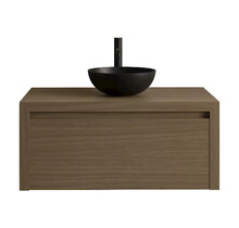 Gliss Design Ares Wastafelonderkast met topblad Corn Silk 80x45x35 cm 1 lade greeploos