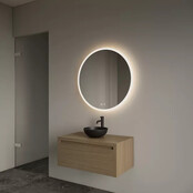 Gliss Design Ares Wastafelonderkast met topblad Corn Silk 80x45x35 cm 1 lade greeploos