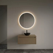 Gliss Design Ares Wastafelonderkast met topblad Corn Silk 80x45x35 cm 1 lade greeploos