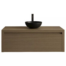 Gliss Design Ares Wastafelonderkast met topblad Corn Silk 90x45x35 cm 1 lade greeploos