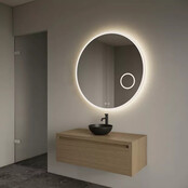 Gliss Design Ares Wastafelonderkast met topblad Corn Silk 100x45x35 cm 1 lade greeploos