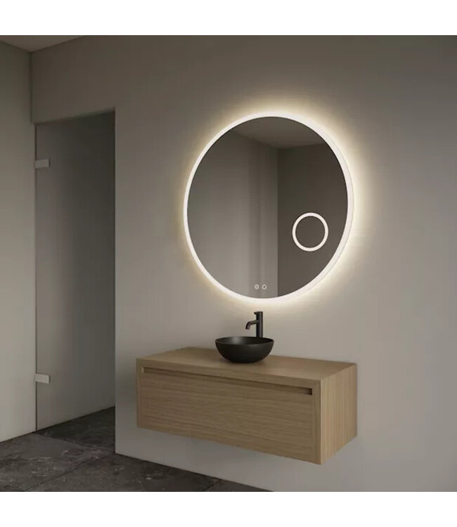 Gliss Design Ares Wastafelonderkast met topblad Corn Silk 100x45x35 cm 1 lade greeploos