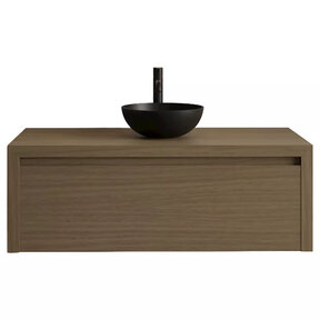 Gliss Design Ares Wastafelonderkast met topblad Corn Silk 100x45x35 cm 1 lade greeploos