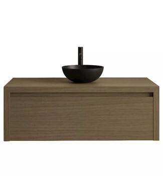 GLISS DESIGN Gliss Design Ares Wastafelonderkast met topblad Corn Silk 100x45x35 cm 1 lade greeploos