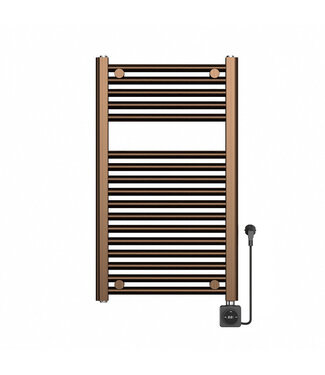 Wiesbaden Elektrische Radiator Elara Smart WiFi - 76x45cm - 400W - Geborsteld Brons koper PVD