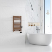 Elektrische Radiator Elara Smart WiFi - 76x45cm - 400W - Geborsteld Brons koper PVD