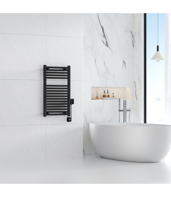 Elektrische Radiator Elara Smart WiFi - 76x45 cm - 400W - Zwart