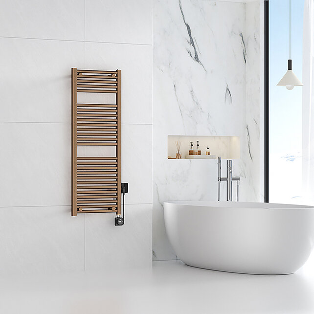 Elektrische Radiator Elara Smart WiFi - 118x45 cm - 700W - Brons Koper PVD