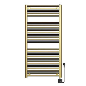 Elektrische Radiator Elara Smart WiFi - 118x60 cm - 700W - Geborsteld Messing PVD