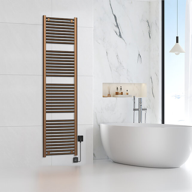 Elektrische Radiator Elara Smart WiFi - 182x45 cm - 1000W - Brons koper - PVD