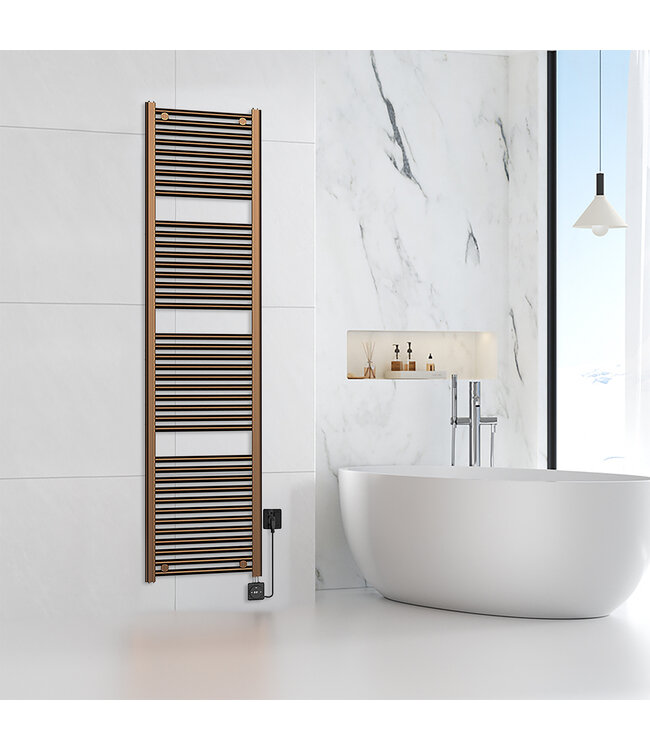 Elektrische Radiator Elara Smart WiFi - 182x45 cm - 1000W - Brons koper - PVD