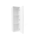 SaniPro Trendline Greeploos Kolomkast Halfhoog Glans Wit 120x35x35cm met greeplijst aluminium